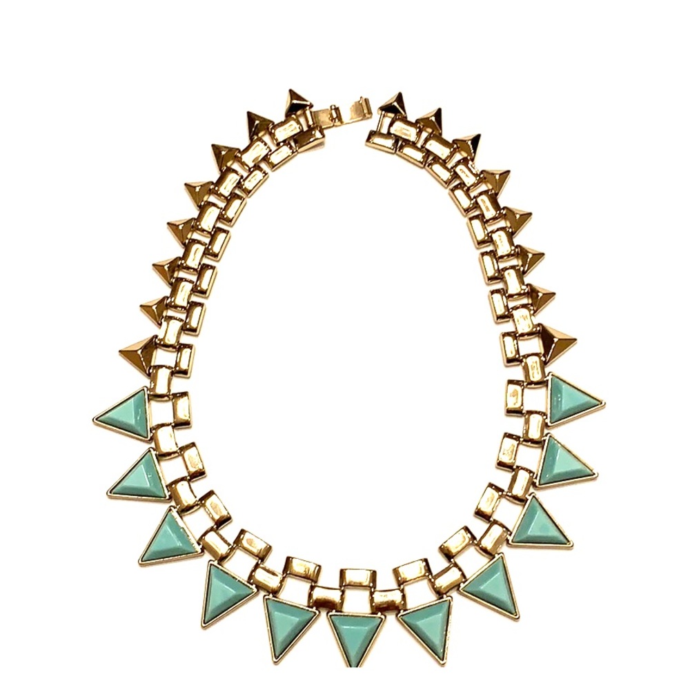 Geometric Faux Gem Necklace
